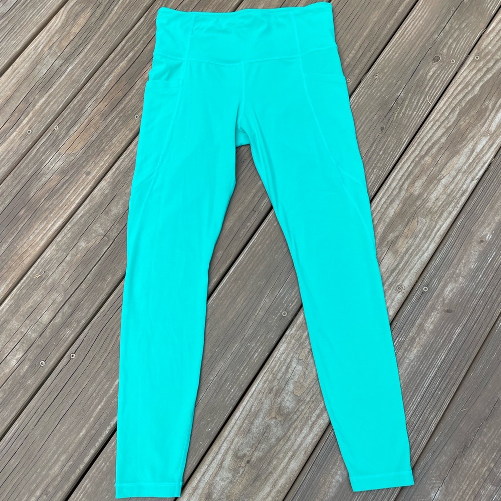 Athleta 35” teal leggings